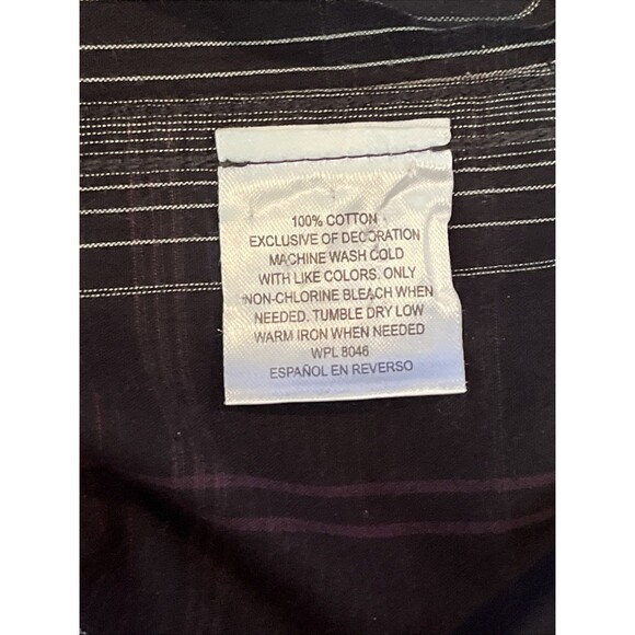 INC International Concepts Men's Pearl Snap Button Shirt Western Plaid Medium - Picture 5 of 11